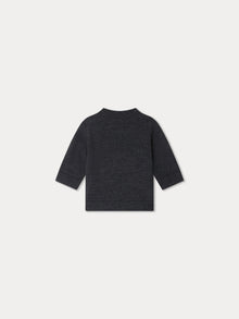 Girl | Almire Dark Gray Wool Sweater | Heathered Gray