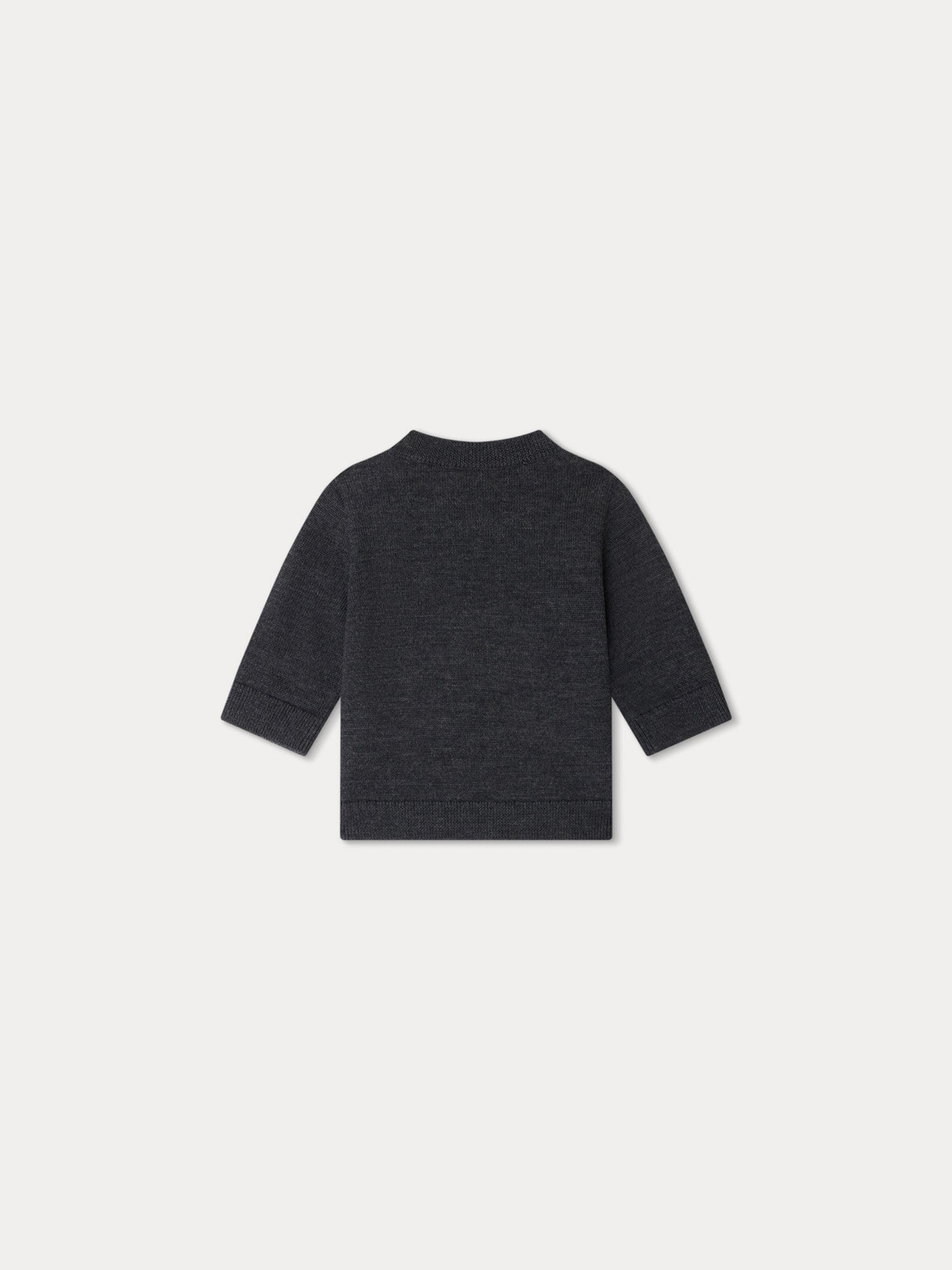 Girl | Almire Dark Gray Wool Sweater | Heathered Gray