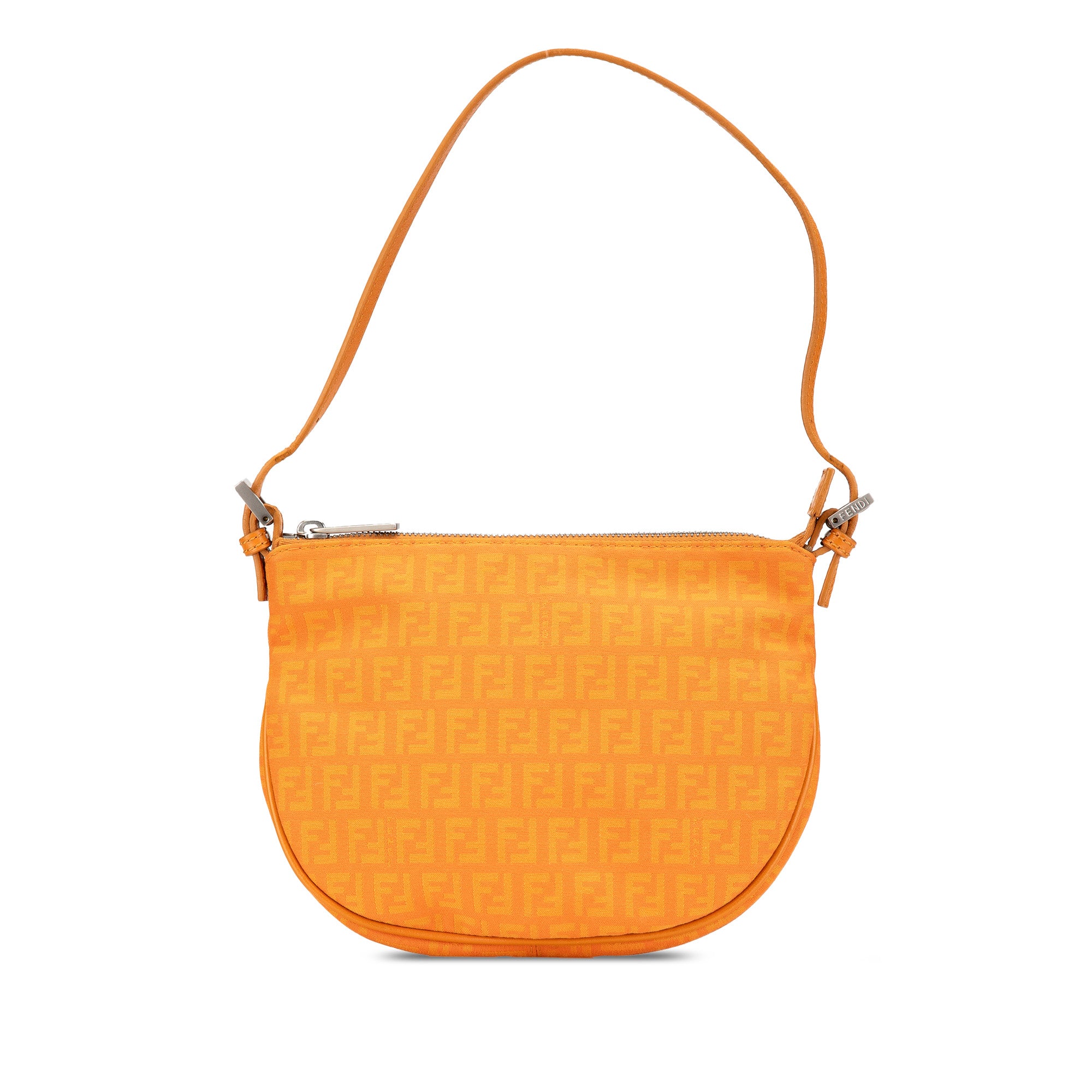 Fendi | Pre-Owned Zucchino Canvas Hobo | Orange