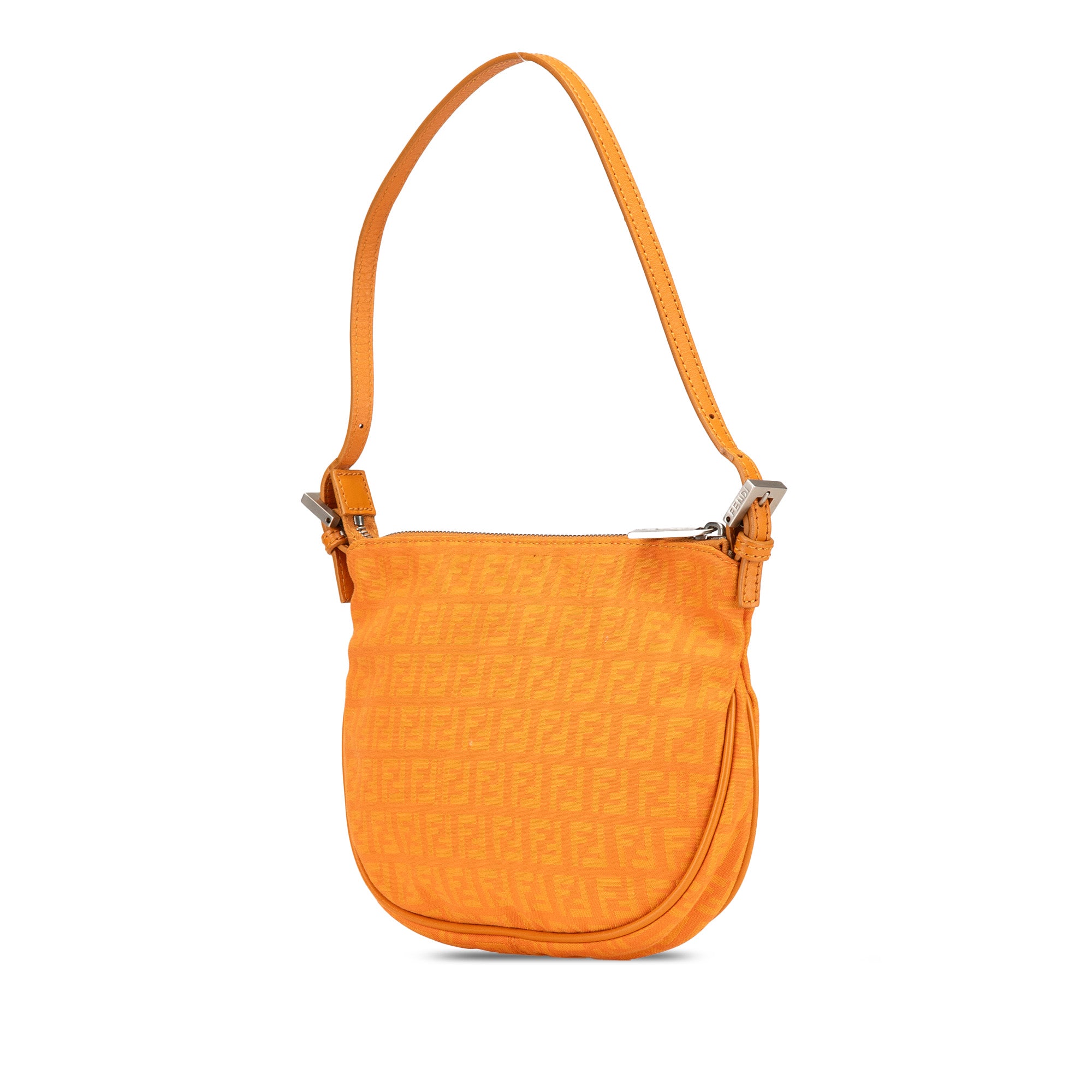 Fendi | Pre-Owned Zucchino Canvas Hobo | Orange