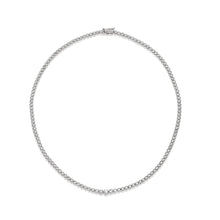14Kt White Gold Graduated 5 Carat Diamond Necklace Lab Grown 16 Inches | White Gold