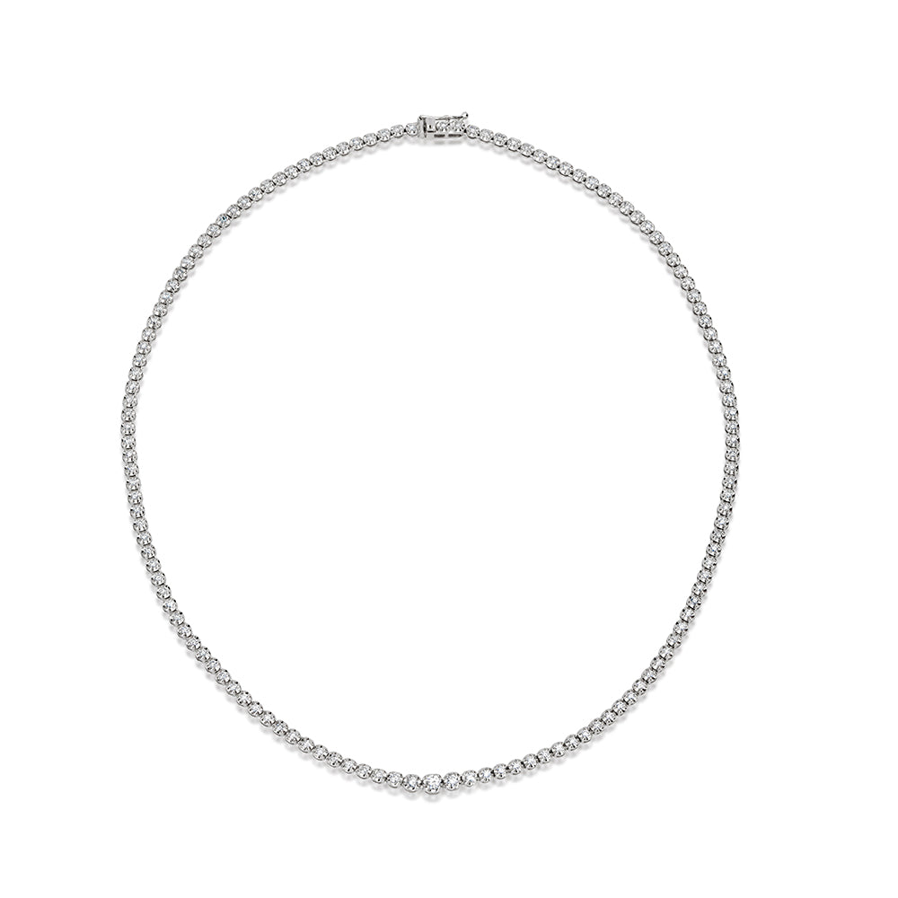 5 Carat Diamond Necklace Lab Grown | White Gold