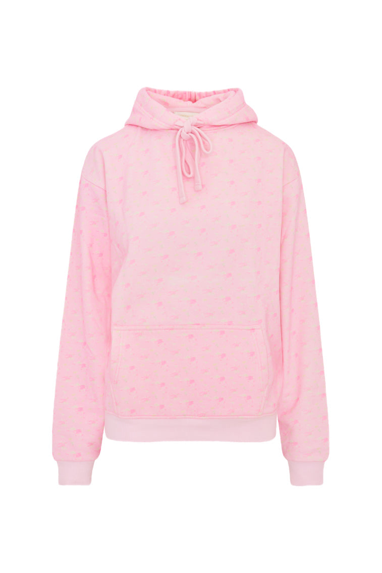 Nacova Floral Cotton Hoodie | Ibiza Sunset