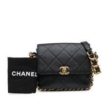 Chanel | Pre-Owned Small Quilted Calfskin Framing Chain Flap | Black