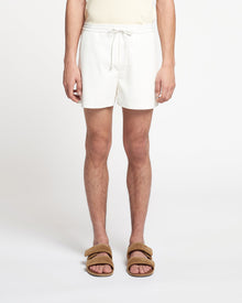 Mens | Amil Okobor Alt-Leather Shorts | White