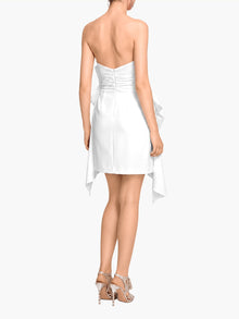 Rosette Taffeta Mini Dress | Ivory