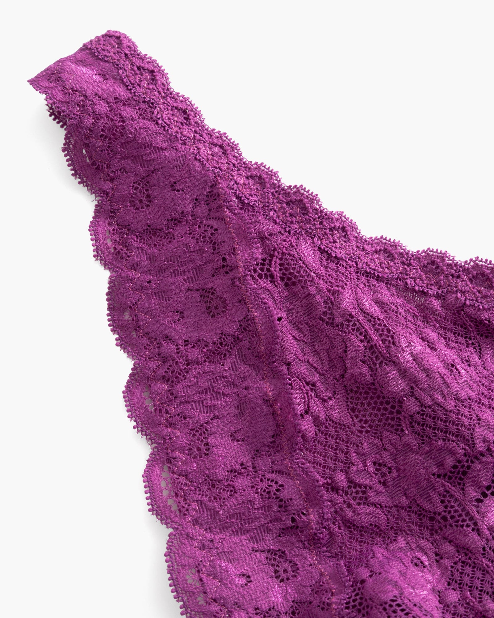 Purple Bralette - Never Say Never Curvy Plungie Longline Bralette