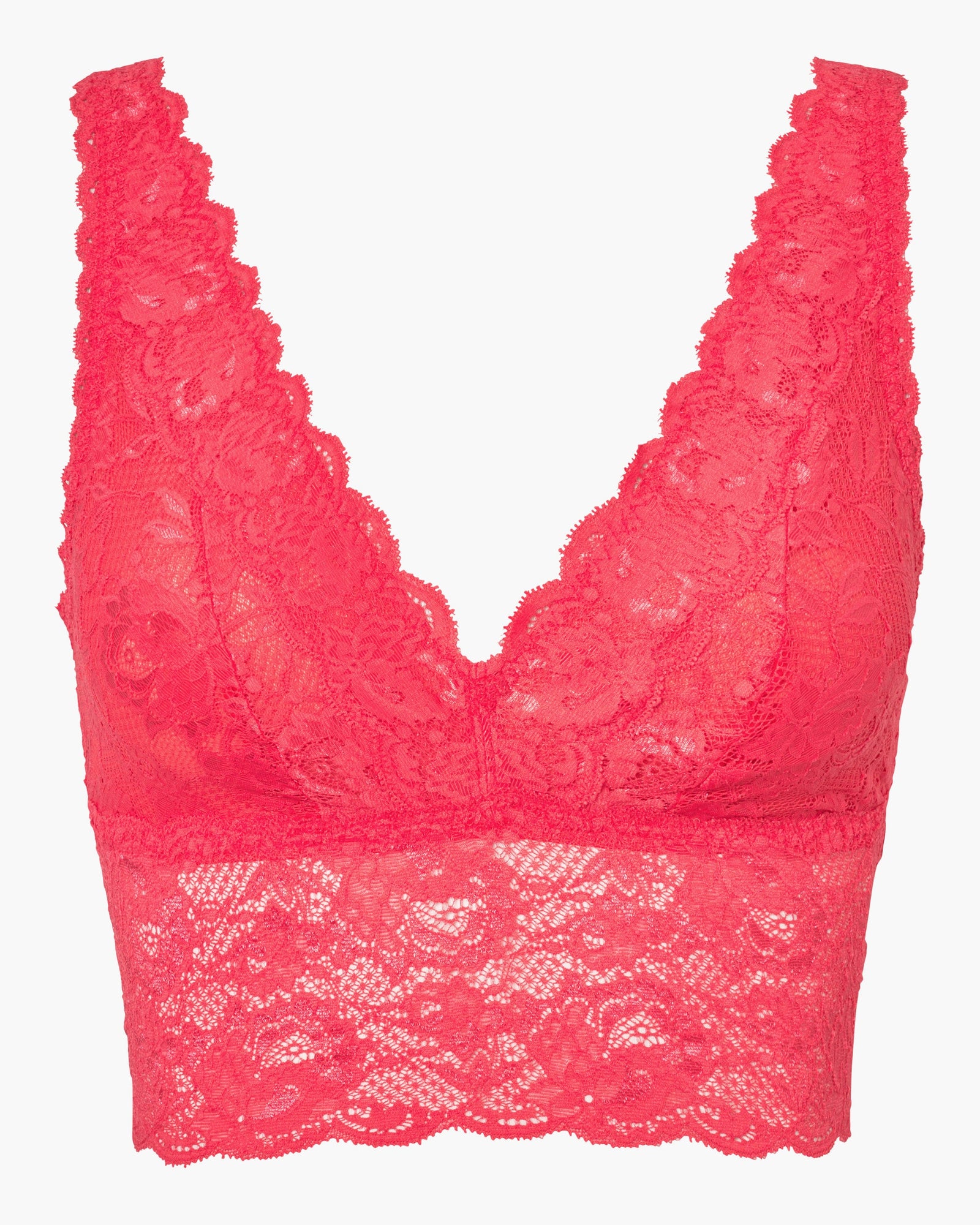 Pink Bralette - Never Say Never Plungie Longline Bralette