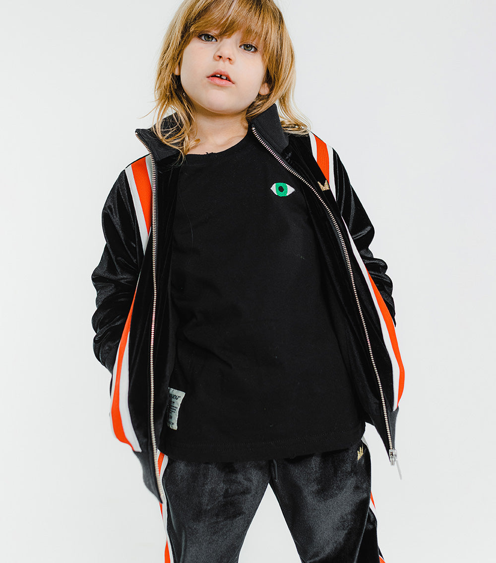Kid | Disco Velvet Set | Black