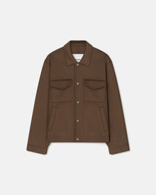 Mens | Rhys Double Wool And Silk-Blend Jacket | Chocolate Chip