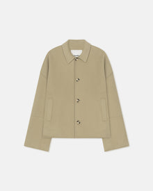 Mens | Marcin Double Wool And Silk Blend Jacket | Pale Olive