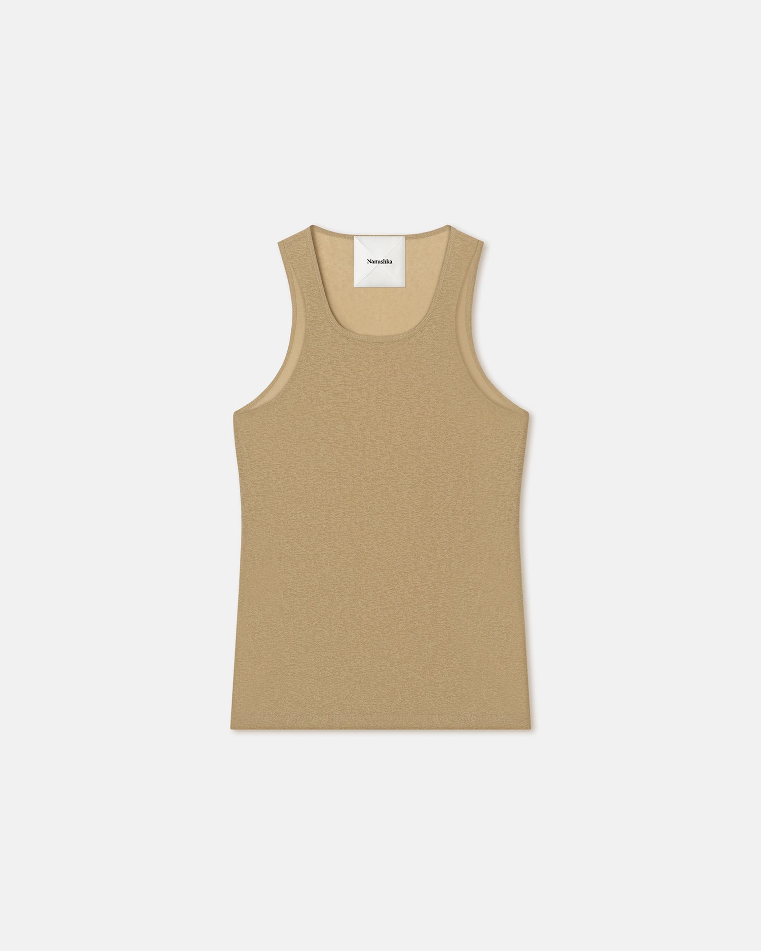 Mens | Levon Mesh-Jersey Tank Top | Pale Olive