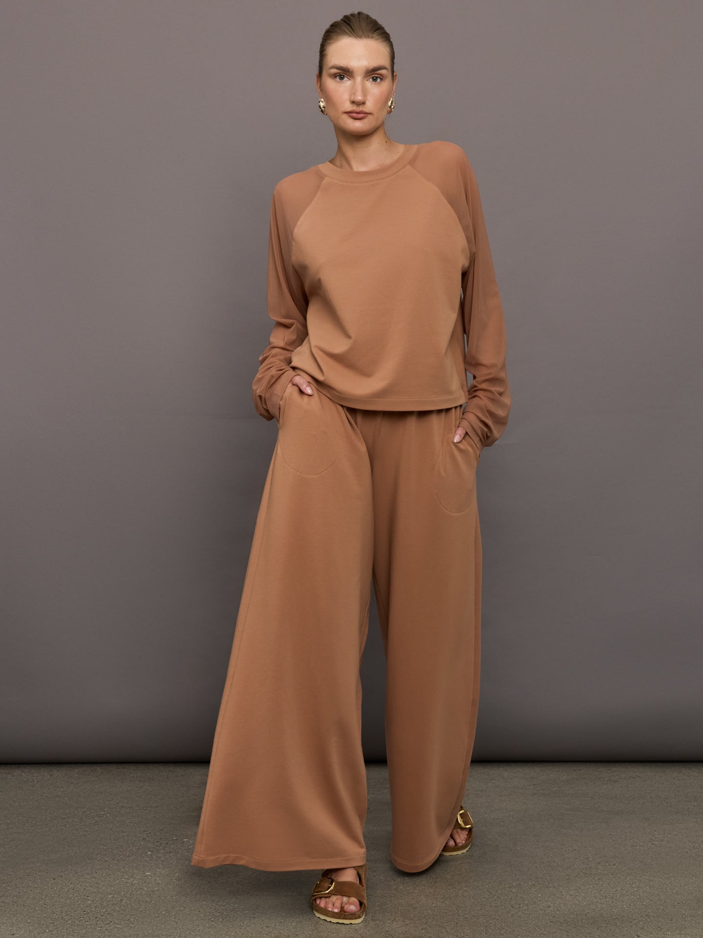 Boyfriend Elephant Sweatpants | Cappuccino