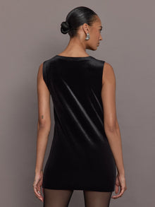 Sleeveless Mini Dress | Black