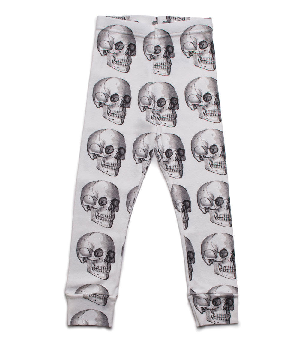 Kid | Md Skull Leggings | White