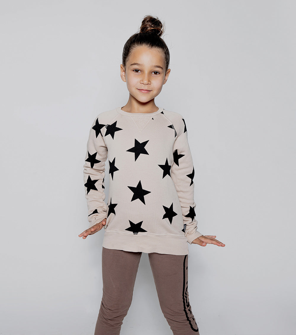 Kid | Star Sweatshirt | Powder Pink