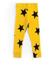Kid | Star Leggings | Lava Yellow
