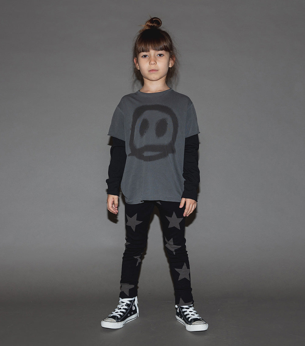 Kid | Star Leggings | Black (V2)