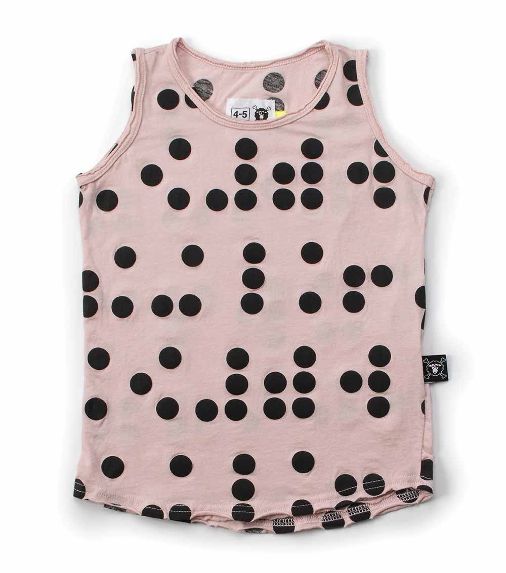 Kid | Braille Tanktop | Powder Pink