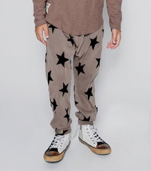 Kid | Light Star Baggy Pants | Moss Green