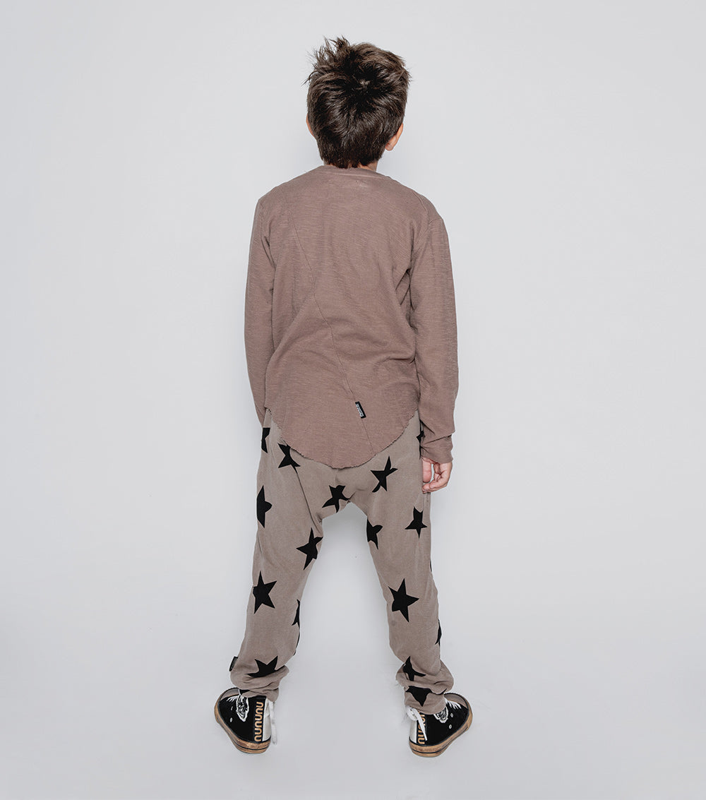 Kid | Light Star Baggy Pants | Moss Green