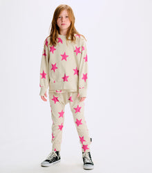 Unisex | Light Star Baggy Pants | Smokey Natural x Hot Pink