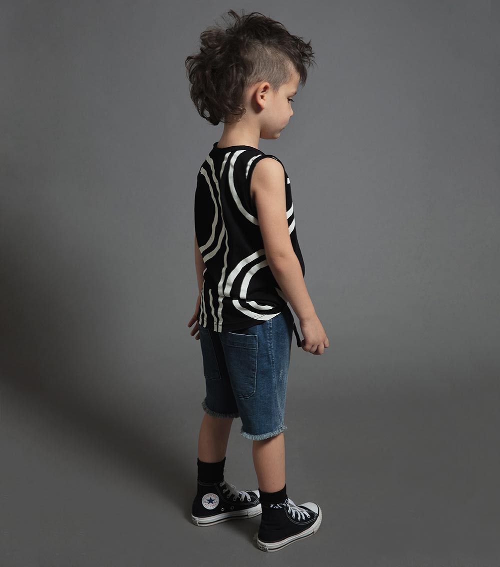 Kid | Circle Tank Top | Black