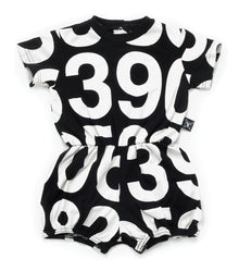 Kid | Numbered Yoga Overall | Black