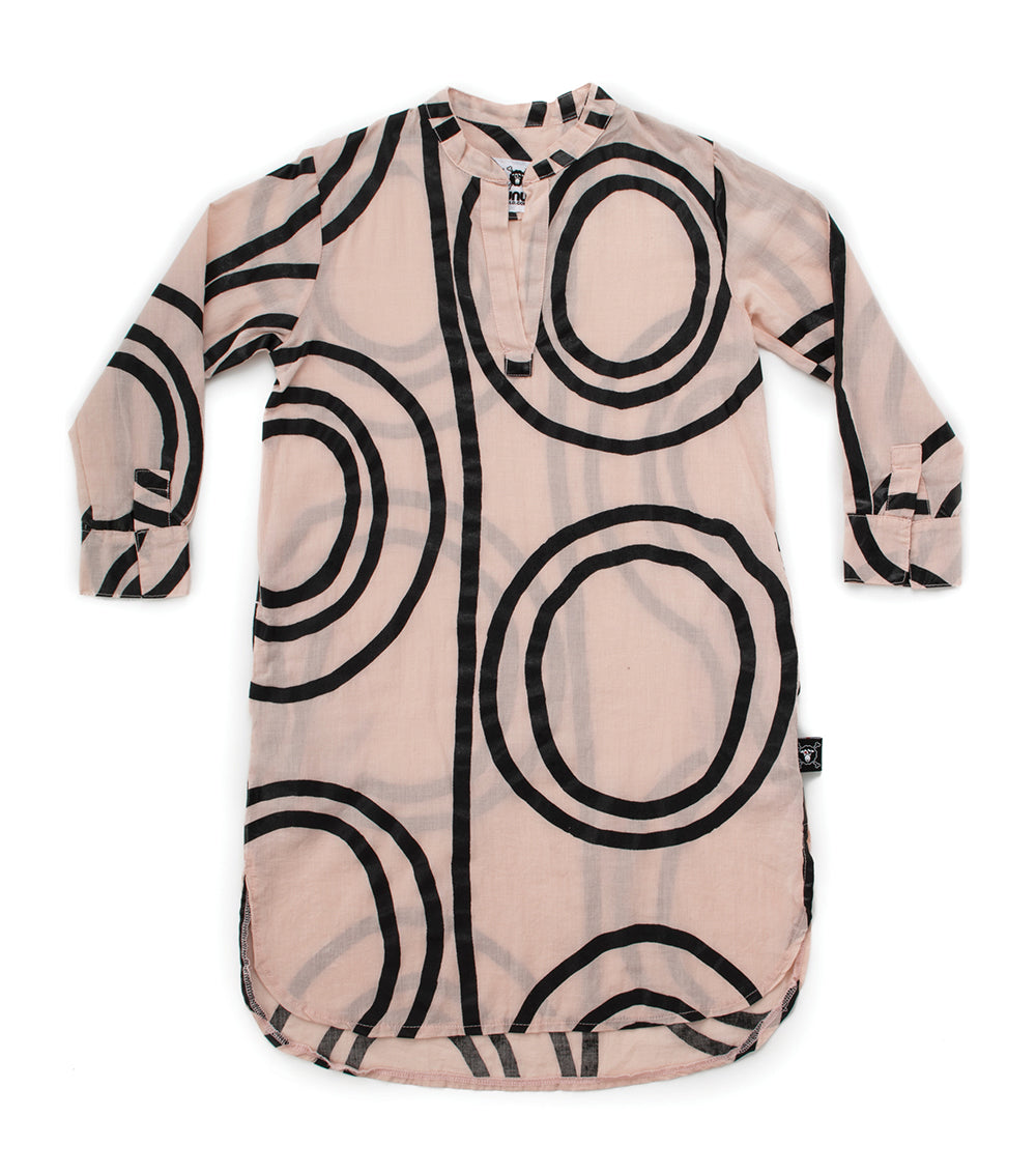 Kid | Circle Kaftan | Powder Pink