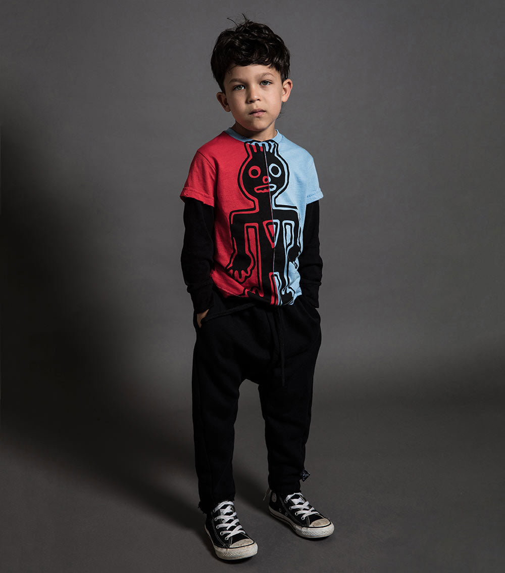 Kid | Raw Pants | Black