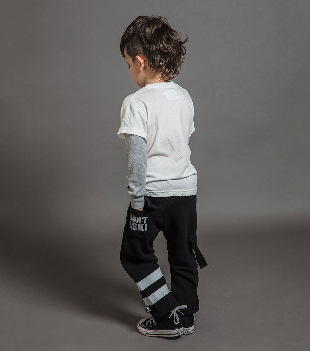 Kid | Cargo Sweatpants | Black