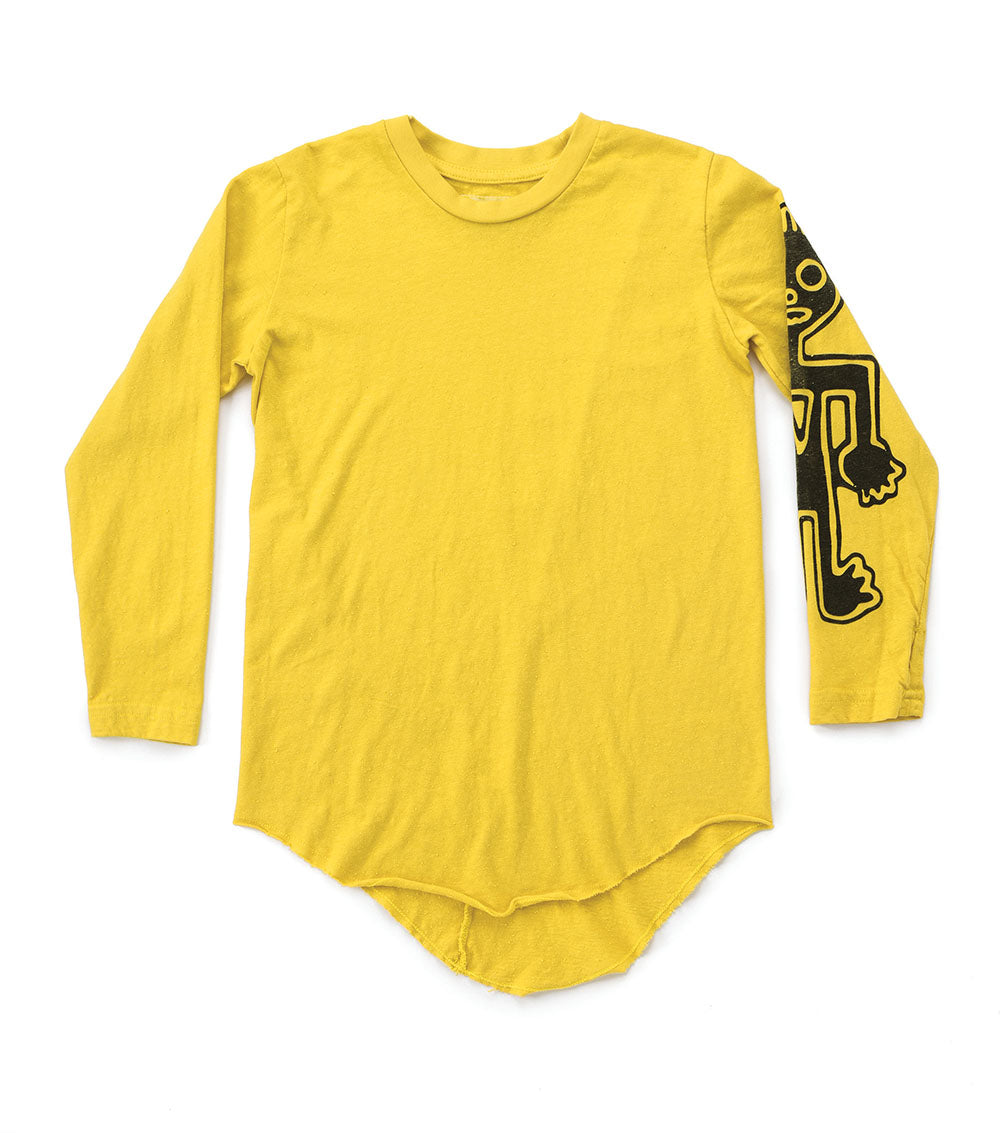 Kid | Raw Tribal Dancer Shirt | Dusty Yellow
