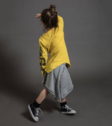 Kid | Raw Tribal Dancer Shirt | Dusty Yellow