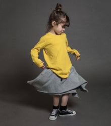 Kid | Layered Skirt | Heather Grey (V2)