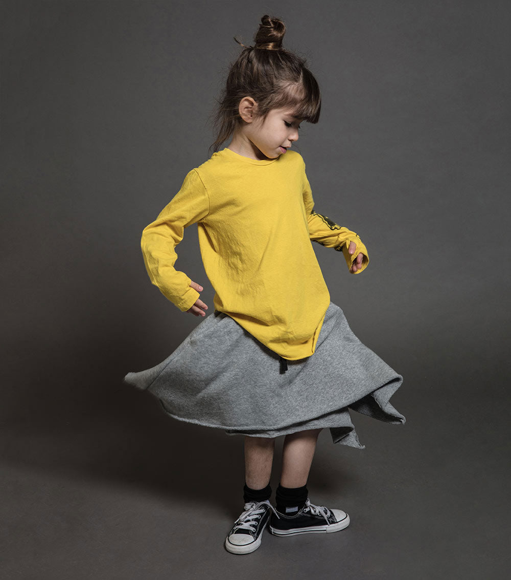 Kid | Raw Tribal Dancer Shirt | Dusty Yellow