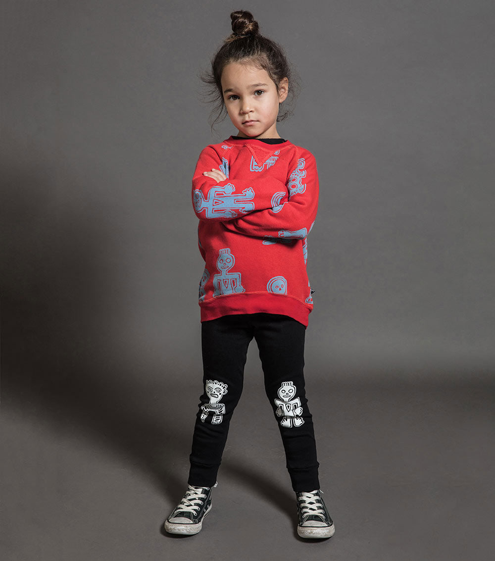 Kid | Tribal Dancers Sweatshirt | Red