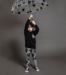 Kid | Water Skull Leggings | Heather Grey