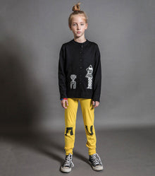 Kid | Tribal Dancers Knit Cardigan | Black