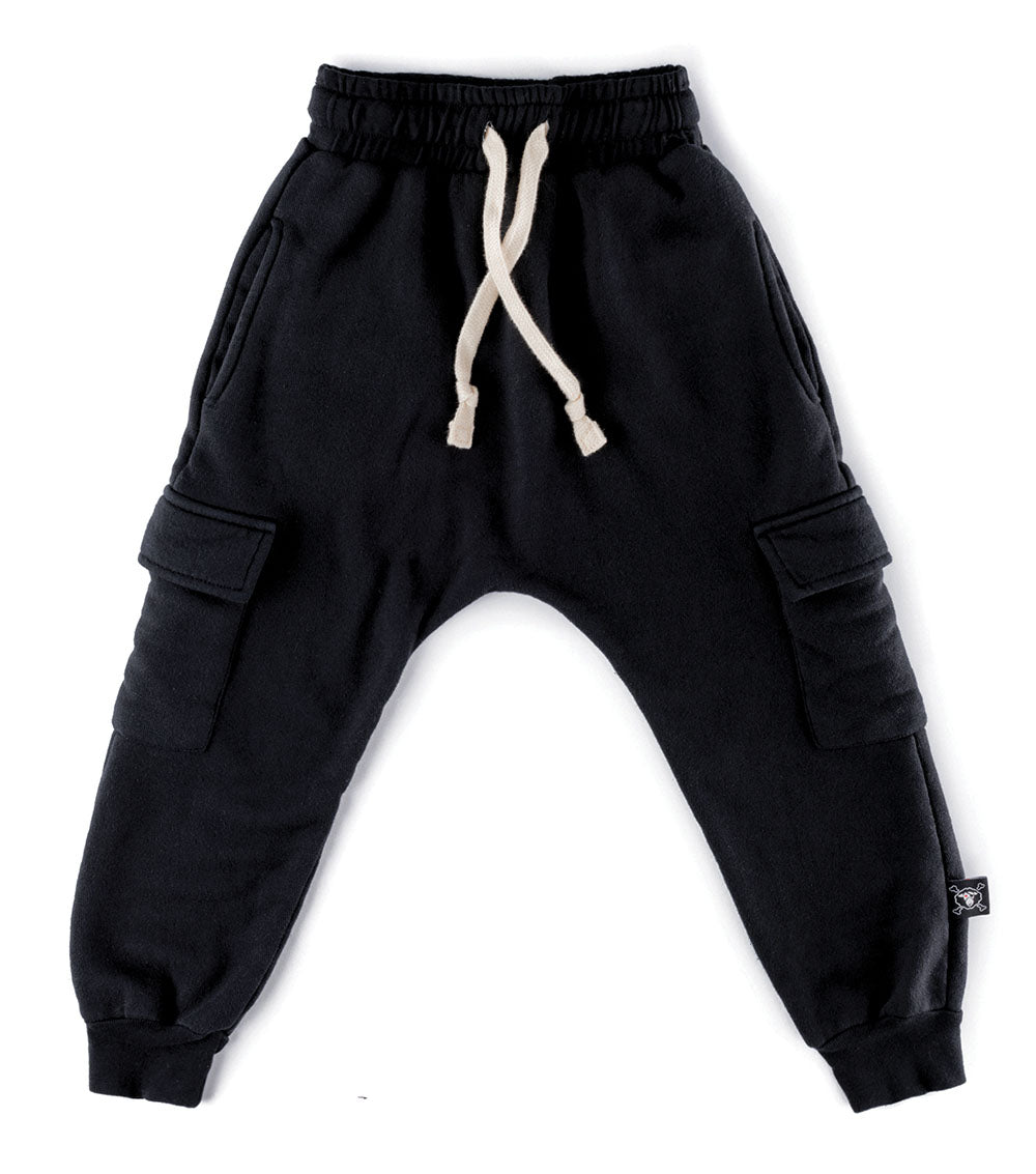 Kid | Side Pocket Sweatpants | Black