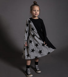 Kid | Half & Half Star 360 Dress | Black