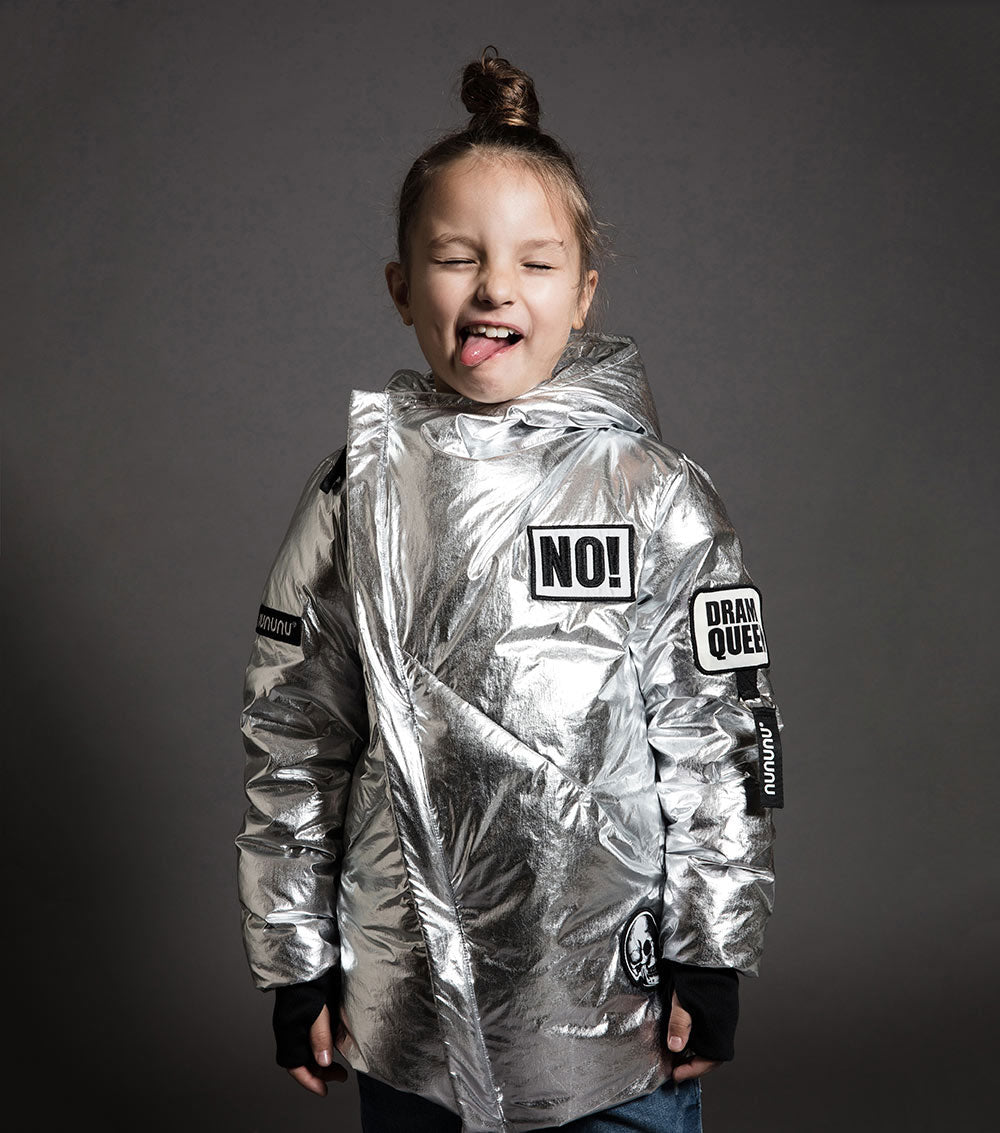 Kid | Super Patch Down Jacket | Silver