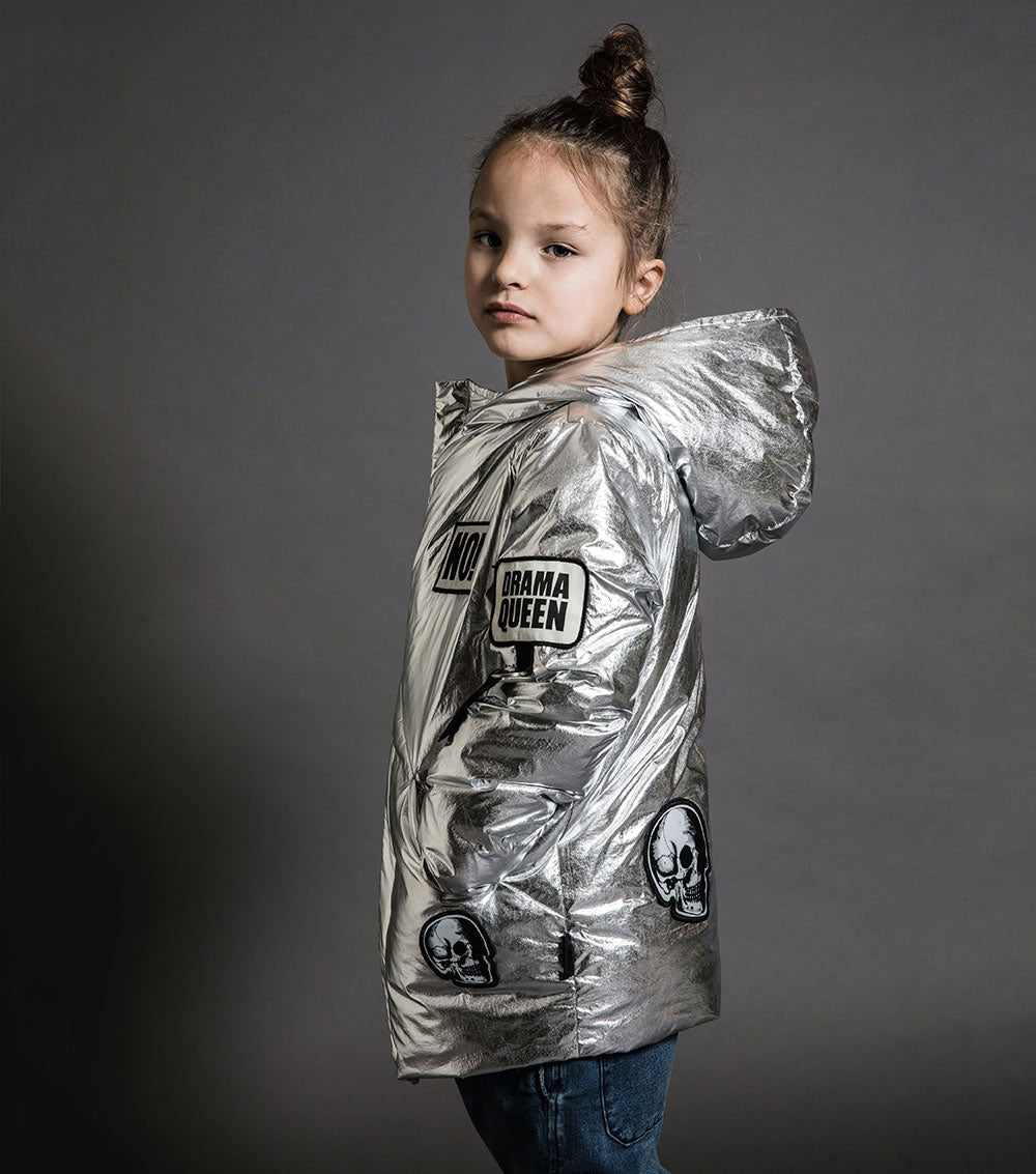 Kid | Super Patch Down Jacket | Silver