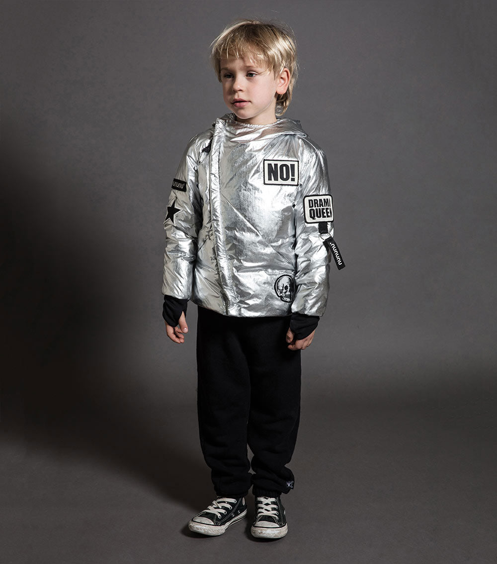 Kid | Super Patch Down Jacket | Silver
