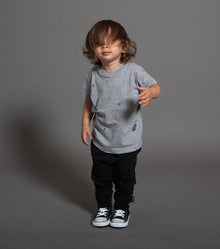 Kid | Hand Torn Deconstructed T-Shirt | Heather Grey