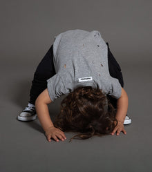 Kid | Hand Torn Deconstructed T-Shirt | Heather Grey
