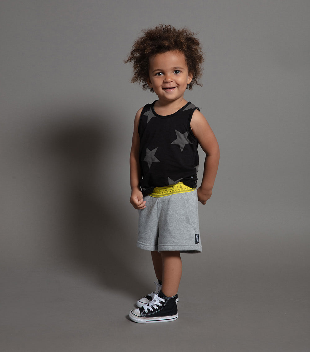 Kid | Measuring Band Gym Shorts | Heather Grey