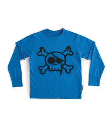 Kid | Sprayed Skull Shirt | Blue