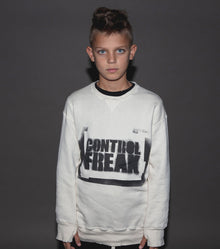 Kid | Sprayed Control Freak Sweatshirt | Black
