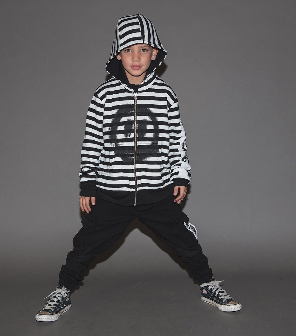 Kid | Patch Cargo Pants | Black