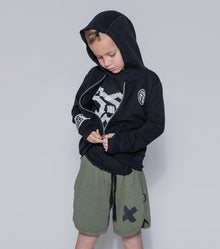 Kid | Masking Tape Skull Shirt | Black